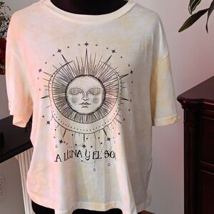 Sun Graphic Yellow Women's Top ☀️🔆🌞